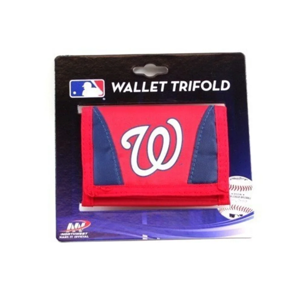Washington Nationals Fan Gear Team Merch Chamber Style Trifold Wallet MLB